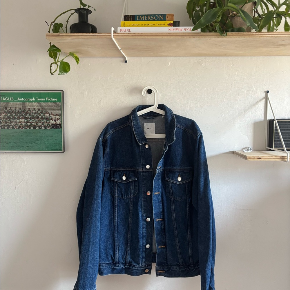 Need supply denim jacket xl